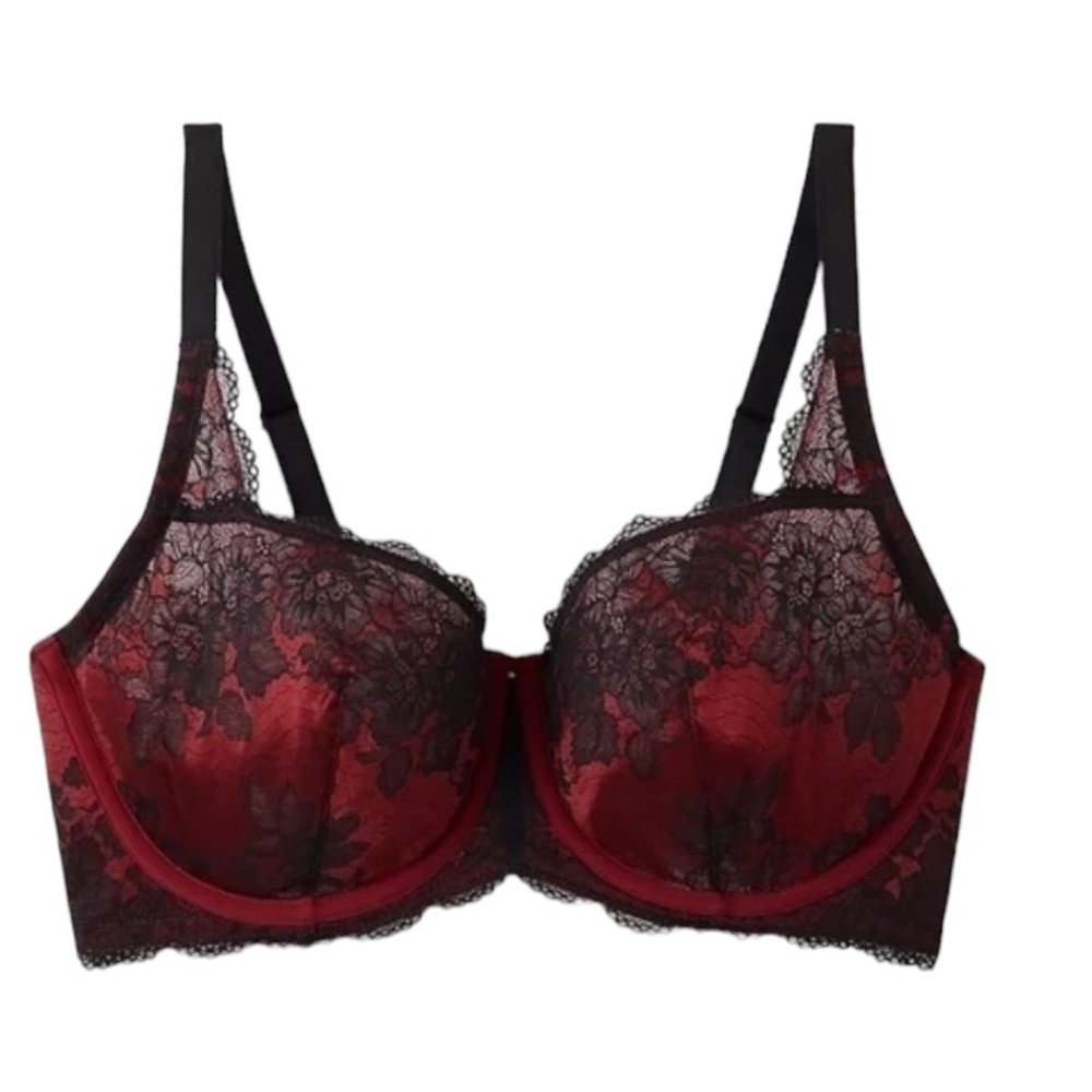 TORRID: NWT Unlined Balconette Underwire Lace & Silk Bra - Size 38D - Picture 5 of 14